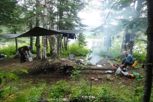 Nafukovací kajaky a kanoe na řece Moisie