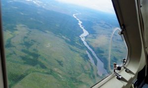 Nafukovací kajaky a kanoe na řece Moisie