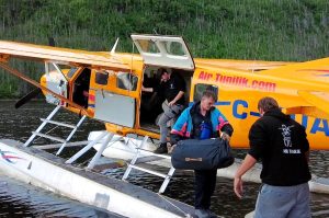 Nafukovací kajaky a kanoe na řece Moisie